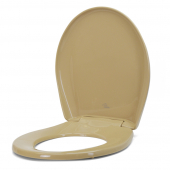 Bemis 200SLOWT (Sand) Premium Plastic Soft-Close Round Toilet Seat Bemis
